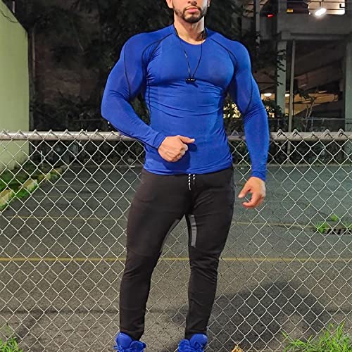BROKIG Mens Gym Jogger Pants,Casual Slim Workout Sweatpants with Zipper Pockets Bodybuilding Athletic Pants2
