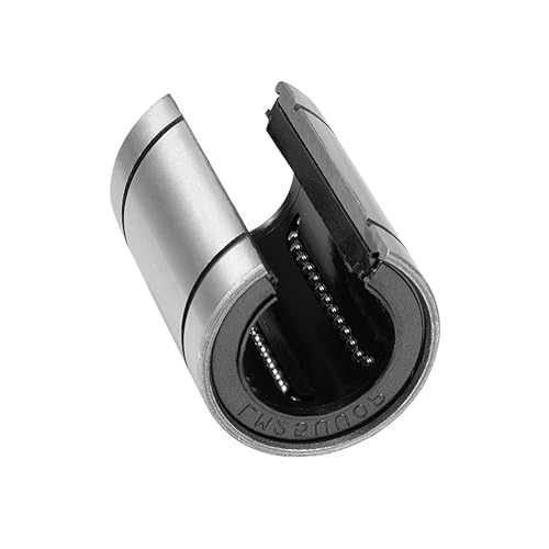 Miniatura 4 de uxcell LM25UUOP Rodamientos lineales de bolas tipo abierto, diámetro de 0.984 in, diámetro de 1.575 in de diámetro exterior, 2.323 in de longitud