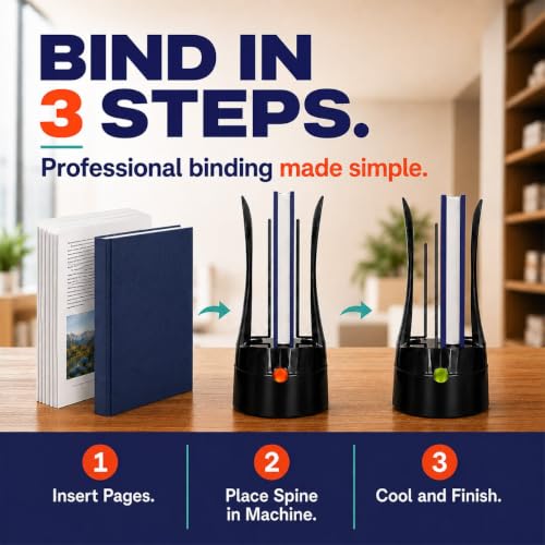 Image of Unibind60 Pro Thermal Binding Machine only by Peleman - Compact Book Binder for Office Supplies | No Warm-Up Needed | Fast, Easy Binding for Reports, Documents, and Covers with a Professional Finish