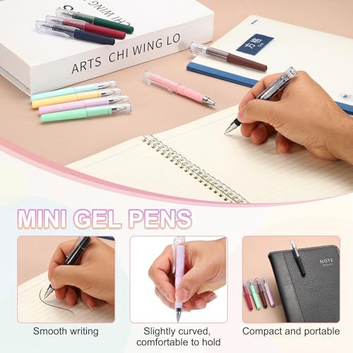 PATIKIL 0.5mm Mini Gel Bolígrafos Bolígrafo Negro 10 Pzs miniatura 4