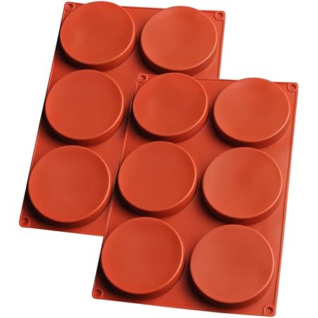 Moule A Gateau En Silicone A Disque Rond 2 Pieces Moules De Cuisson Antiadhesifs A 6 Moule A Gateau En Silicone A Disque Rond 2 Pieces Moules De Cuisson Antiadhesifs A 6