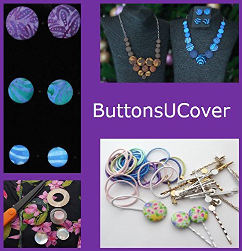100 Buttonsucover Size 20 Flat Back Cover Buttons And Assembly Tool Kit #TOP5