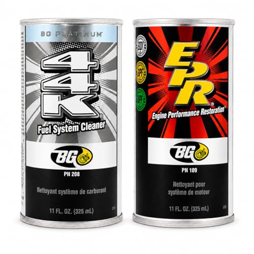 Motor God BG Platinum 44K Fuel System Cleaner & BG 109 EPR Engine Performance Restore 11 Fl Oz Key Chain