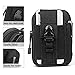 Zeato Tactical Molle Pouch EDC Utility Gadget Belt Waist Bag Pocket Organizer with Cell Phone Holster Holder for iPhone Xs Max/XR/Xs/X 8/8 Plus Samsung Galaxy S10 S9 S8 Pixel LG HTC and More (Black)