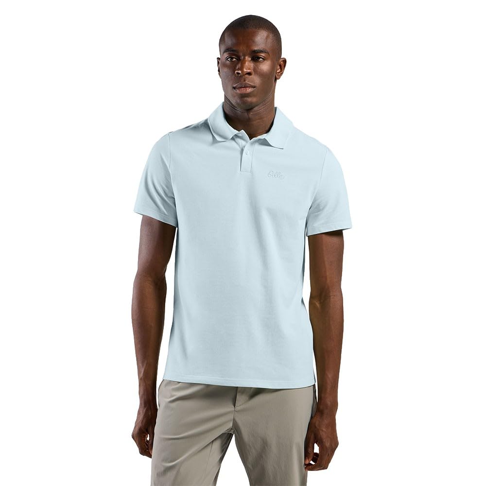 Odlo Herren Essential Solid Polo T-Shirt, Baby Blue, L