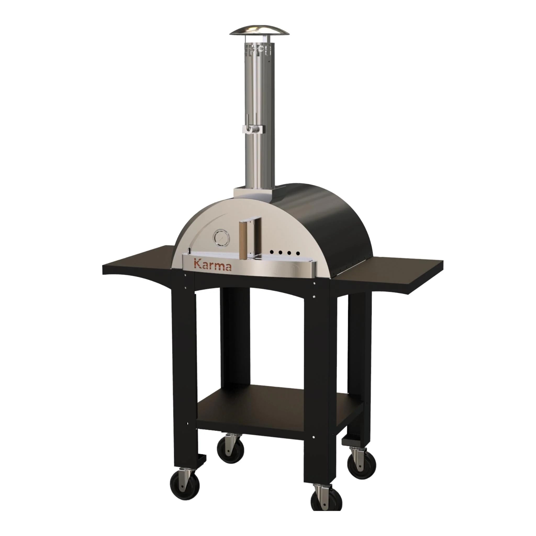 Amazon.com: Karma 25 Colored Wood-Fired Oven With Stand/Cart Black : Patio,  Lawn u0026 Garden