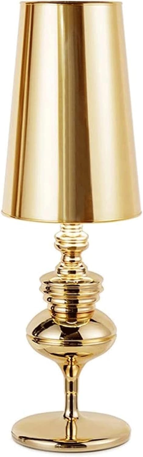 Lampka nocna Metalowa Lampa Stołowa E27 Lampka Nocna Złota Lampka Na Biurko Nowoczesna Lampa Biurkowa Lampka Stołowa Boczna Ochrona Oczu lampa stołowa