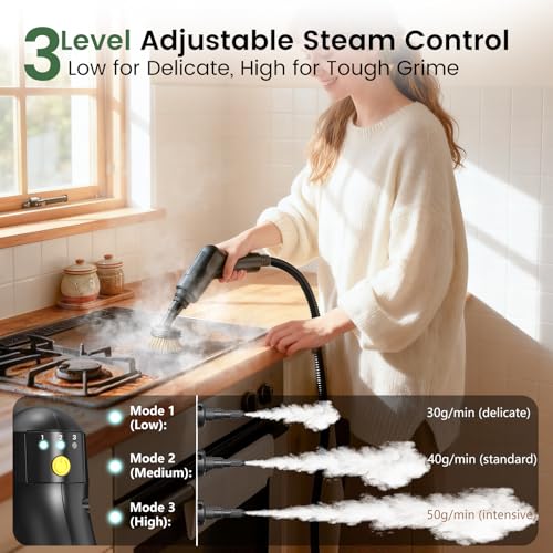 Image of Granarbol Steam Cleaner, 2500W 1.6L Handheld Steamer for Home Car Cleaning