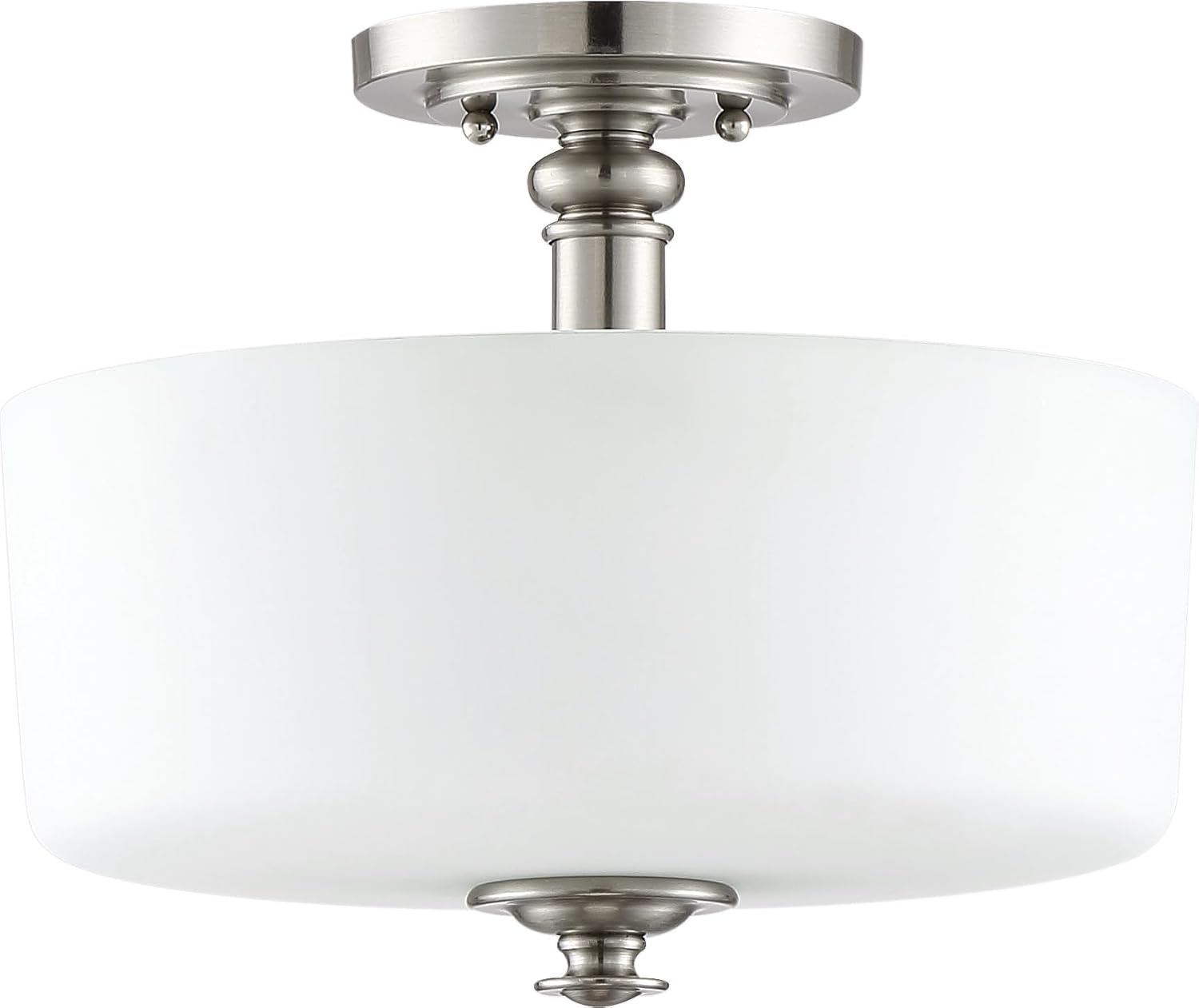 Craftmade Dardyn 3 Light Semiflush Convertible Brushed Polished Nickel