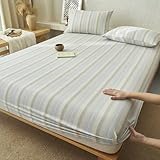 JIANINGHOME Spannbettlaken 90x200 Matratzenhöhe Spannbetttuch weiche Baumwolle