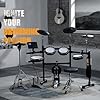 AKLOT Expanded-Size Electric Drum Set: Independent Double Pedal Bass Drum and 10’’ Dual-Zone Snare, Two-Piece Standalone Hi-Hat, 12’’ Triple-Zone Ride Cymbal, 460 Sounds, USB MIDI (B-CORE541D)