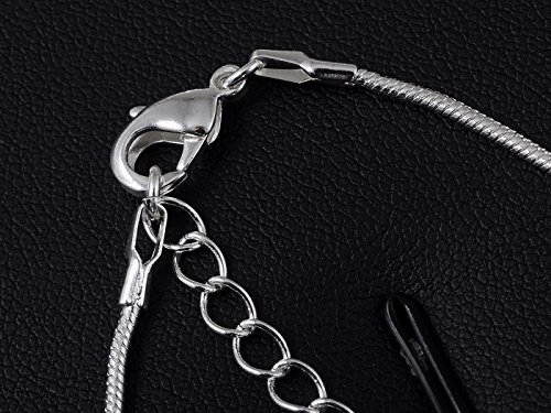 Alilang Silvery Tone Crystal Clear Colored Rhinestones Snowlake Winter Chain Necklace Pendant #TOP4