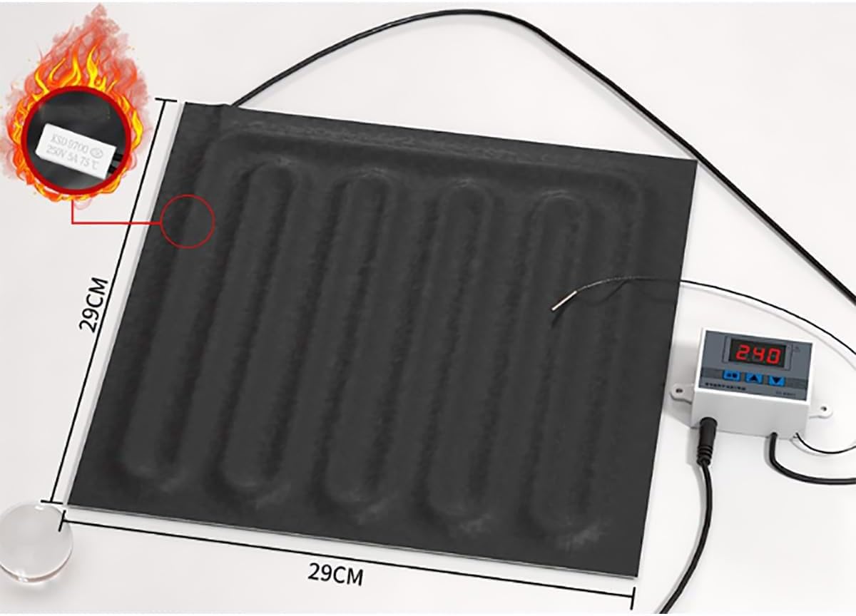 Dough Proofer with Heater - Low-Temperature Heating for Making Bread, Yogurt, Natto and Handmade Soap - Fold Dough Proofing Box, Sourdough Bread Making Tool Kit