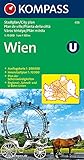 wien bezirke karte mit u bahn  Wien: 1:15000. Innenstadt 1:10000. Ausflugskarte 1:200000 (KOMPASS-Stadtpläne, Band 433)