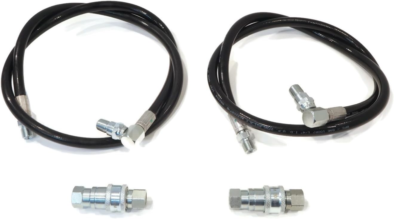 (2 Snow Plow Hydraulic Pressure Hoses & Quick COUPLERS for Meyer Diamond 21856