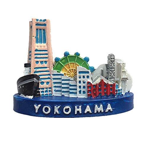Yokohama Aimant de réfrigérateur 3D Motif île Honshu Japon