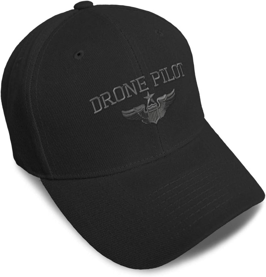Custom Baseball Cap Drone Pilot Gray Drone Pilot hat