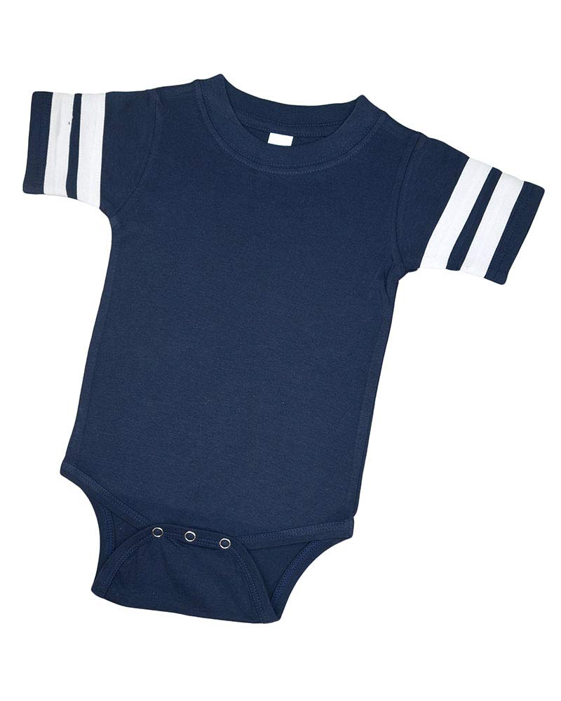Short Sleeve Baby Onepiece, Short Sleeve Blank Football Baby Bodysuit