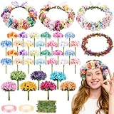 VIUASDX 263 Pcs DIY Flower Crowns Making Kit for Summer Party