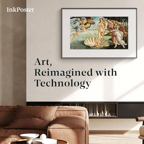 Image of Affresco 31.5 inch - Color Screen E Ink Spectra 6 - Up to 1 Year on One Charge - Paper-Like and Health-Conscious: Silent, no Blue Light - Aluminium Body - Thousands of Artworks in Application
