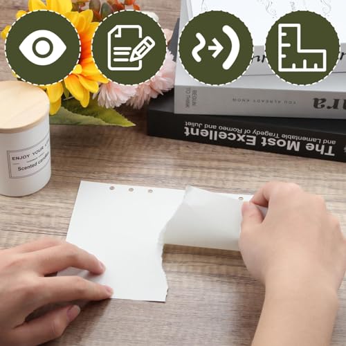 SWTYExt 180 Blätter A6 Nachfüllpapier Gepunktet, 6 Löcher A6 Papier Nachfüllbare Refill Paper Nachfülleinlagen Ringbucheinlagen für A6 Notizbuch Skizze Tagbuch Malerei Bullet Journal