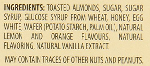 Ferrara Torrone Nougat Candy, Almond Honey, 18 Count (Pack of 12)