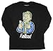 Fallout Vault Boy Character Mens Long Sleeve Shirt Licensed