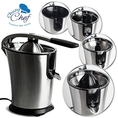 Electric Citrus Juicer Fruit Machines - Stainless Steal Electric Citrus Jucers Machine Fruit Squeezer Orange Lemon Lime Electric Citrus Juicers Extractor With Anti - Drip Citrus Press 160 Watt Motor - Thumbnail 7