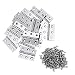 20Pcs 2 Inch Stainless Steel Folding Hings for Wooden Box Small Crafts or Lightweight Projects assigned 126 Screws