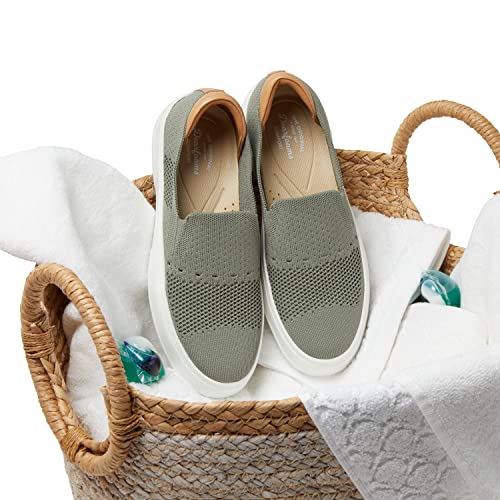 Dearfoams Women's Original Comfort Sophie Slip-On Sneaker, Olive Print, 8 #TOP5