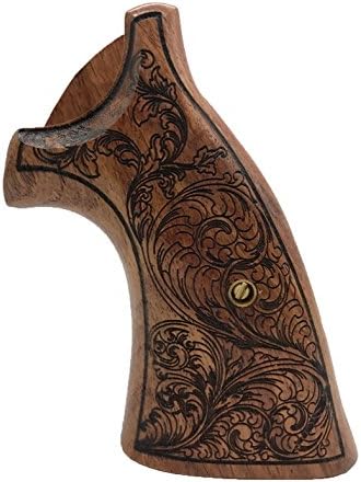 Wood Grips Engraved Compatible with K/L K L Frame Square Butt 10 11 12 13 14 15 16 17 17 18 19 581 586 64 65 66 617 648 681 686#KSW73