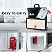 TOPGO Cell Phone Stand, [Stable & Height Adjustable] Foldable Cellphone Holder for Desk, Office Desktop, Bedside Table, Compatible with iPhone 17 Pro Max/Galaxy S25 Ultra/Smartphones/iPad mini (Red)