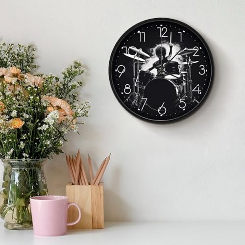 Horloges murales avec grands chiffres arabes pour salon et bureau moderne - 4
