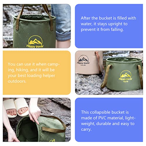 DOITOOL Balde dobrável dobrável com alça, banheira de água portátil, balde de limpeza para lavagem d