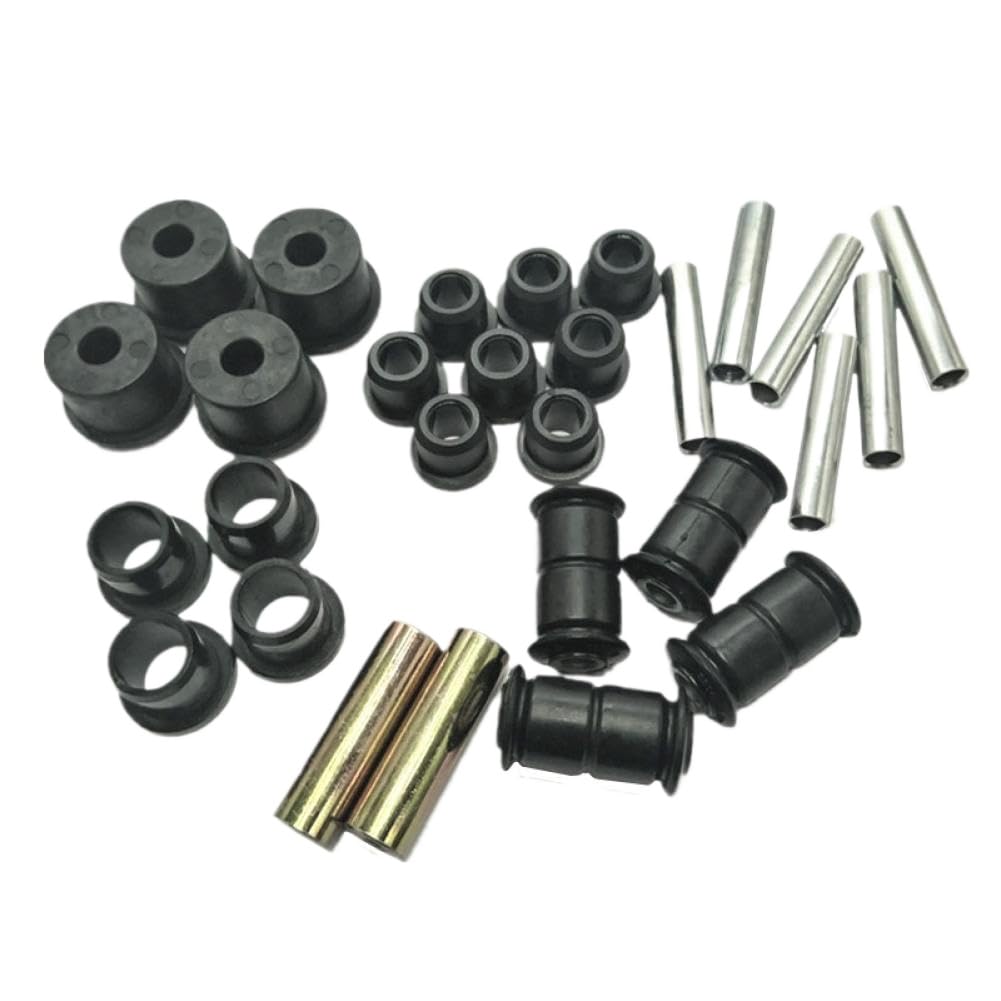 Kit Manicotti in Gomma Braccio Inferiore Triangolare Anteriore E Molla A Balestra Posteriore Compatibile con EZGO RXV