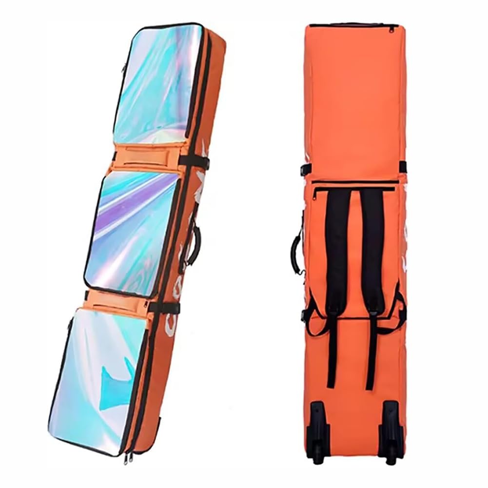 Mochila De Viaje con Ruedas para Esquiar, Bolsa Acolchada para Snowboard De Gran Capacidad, Bolsa Profesional para Snowboard con Ruedas, Bolsa Móvil para Esquís Y Snowboard