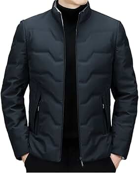 TODAYFUL Standcollar Down Jacket　36 Men's Stand Collar Down Coat Full-Zip Lightweight Puffer