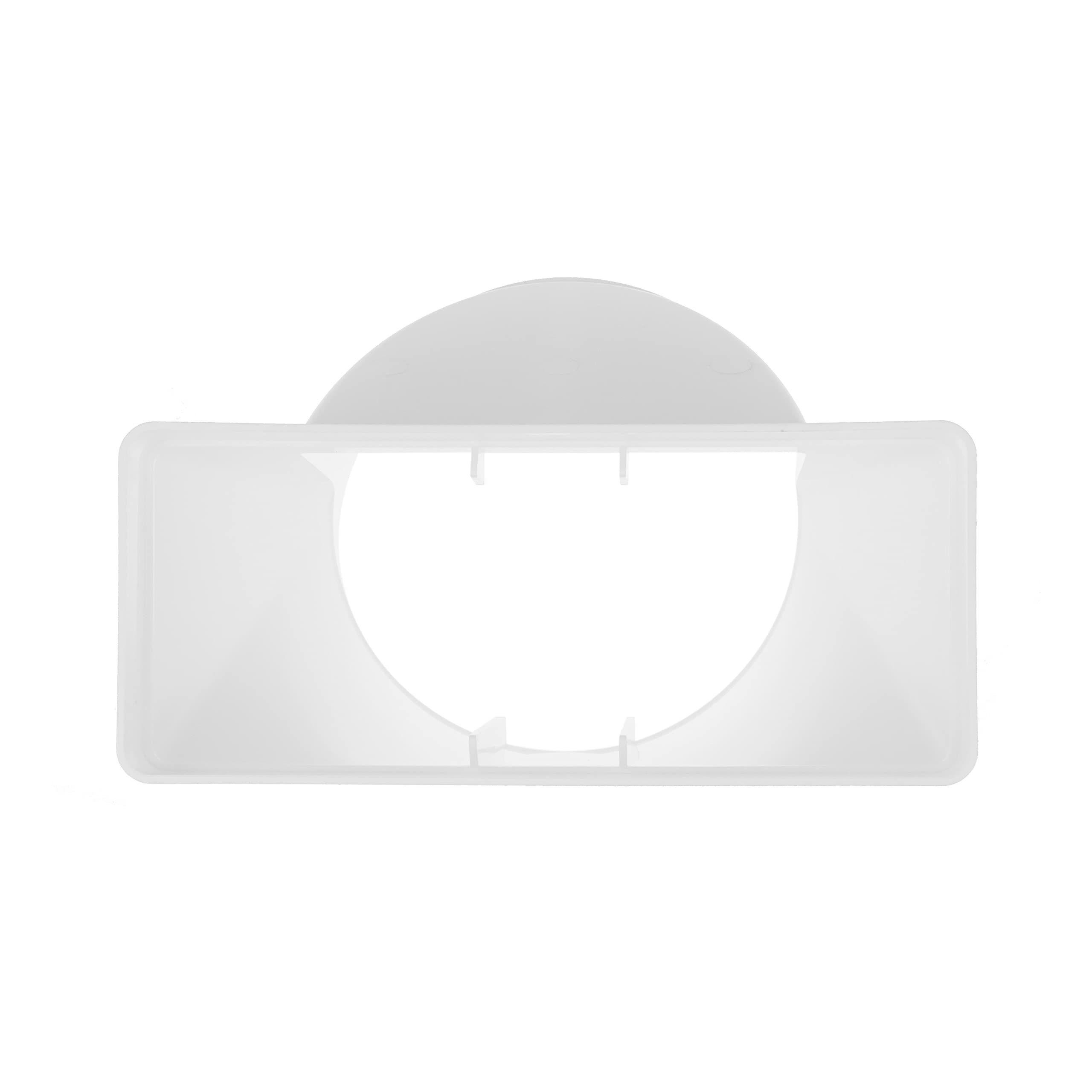 Vent Systems 220x90 mm en el conector de tubería rectangular de Ø150 mm para la conexión del tubo redondo. Sistema de ventilación, calefacción, enfriamiento - No apto para equipos de AC.