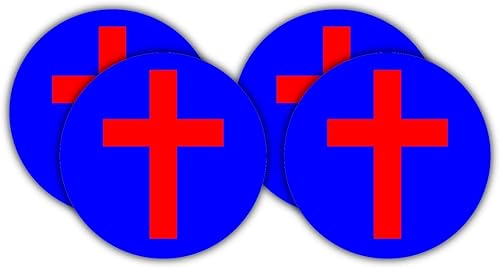 Etiqueta engomada del sombrero de la bandera cristianaetiqueta de la herramienta de la caja del almuerzo del casco religioso