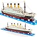 Herenear 4100+ Set di Blocchi di Costruzione modello di Titanic, Cruise Ship Titanic Boat Model Building Kit con LED, Modellismo Da Costruire Adulti e Bambini immagine