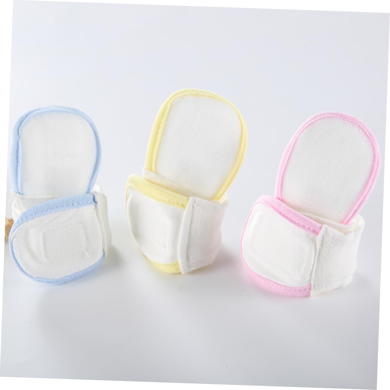 Cinta Para Pañales De Ñiño 3 Unidades Ajustable Elástica Algodón Suave Reutilizable Práctica Para Cuidado Infantil Azul Amarillo Rosa