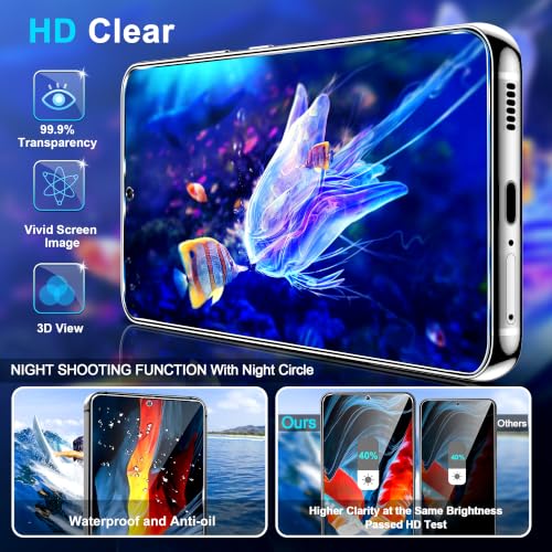 Image of 3 Pack Privacy Screen Protector for Google Pixel 11 Pro XL Tempered Glass + 2 Pack Camera Lens Protector, True 25Anti Spy, 9H Hardness, Fingerprint Unlock, Case Friendly Bubble-Free 6.8 Inch