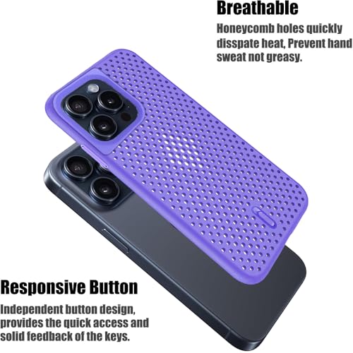 Image of amazon basics Basic Case for Apple iPhone 15 Pro (Silicone Purple)