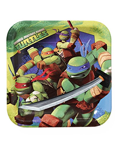 American Greetings Teenage Mutant Ninja Turtles (TMNT) Paper Dinner Plates for Kids (8-Count)
