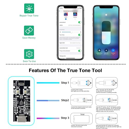 [OLED] for iPhone 11 PRO MAX Screen Replacement 6.5 Inch [NOT LCD] Display 3D Touch Frame Assembly Digitizer with Repair Kit Screen Protector for Model A2218 A2220 A2161