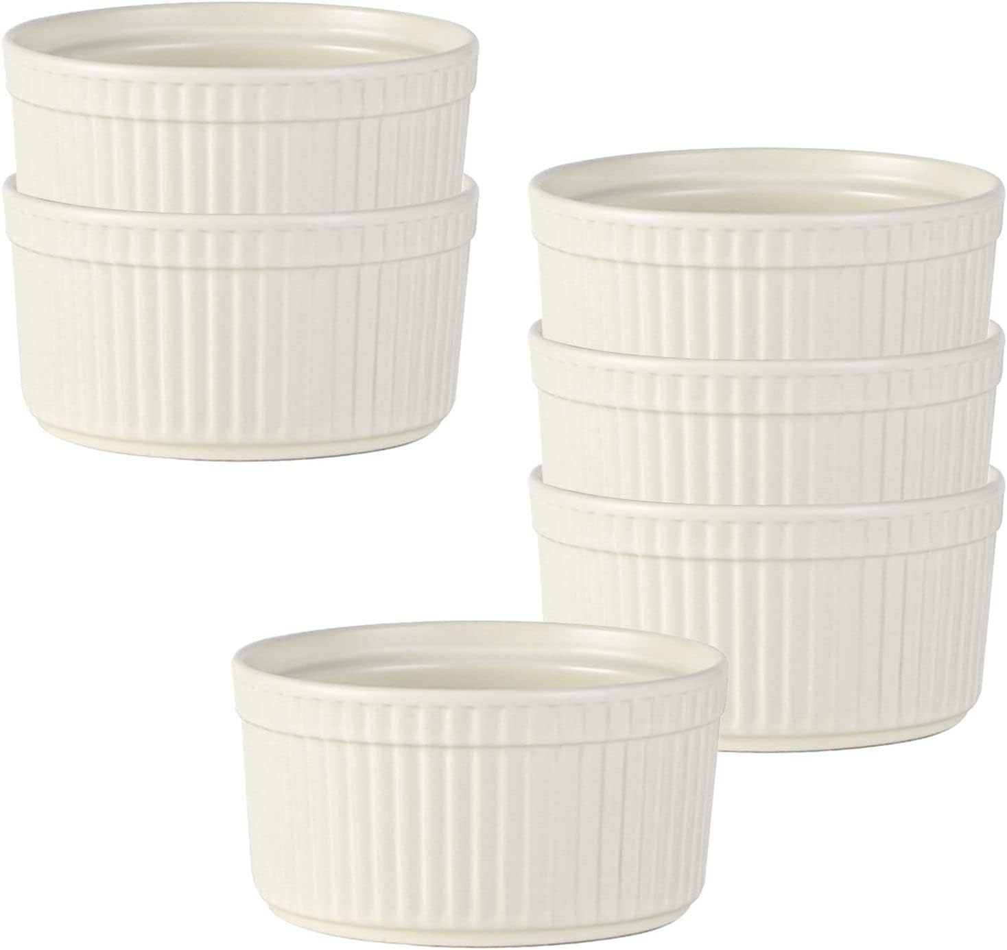 Bol à soupe, bol à riz, bol à déjeuner, ensemble de ramequins, 120 ml, ramequins à crème brûlée, plats à soufflé allant au four, ramequins à soufflé, ramequins for friteuse à air-rose-lot de 2 ( Color