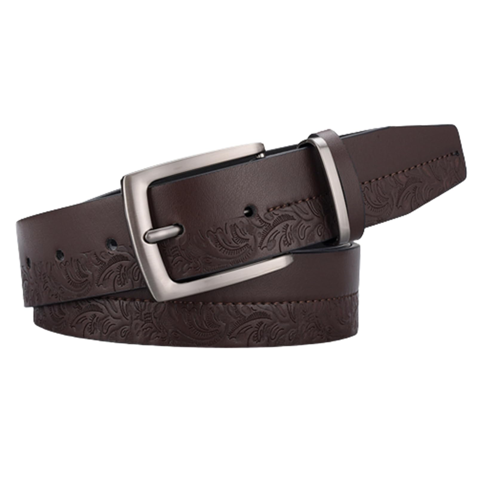 Ceinture motif floral western sculpté, l'esprit d'aventure
