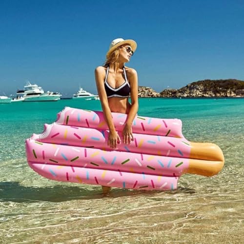 Pool float gonflable géant en forme de glace avec structure portable LWX