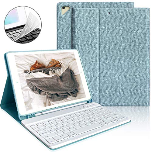 iPad Keyboard Case 9.7 with Pencil Holder for iPad 2018 6th Gen/iPad Pro