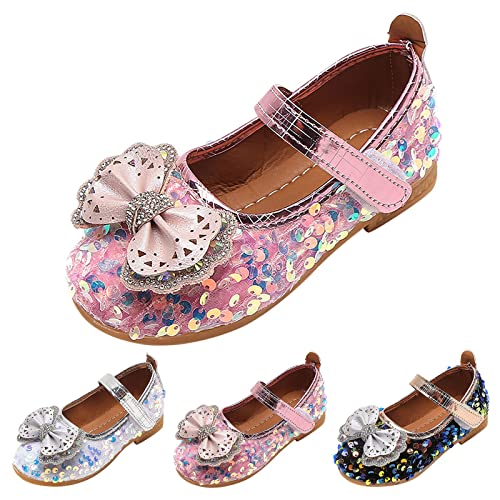 sfdgfhyf Fringe Boots Girls Single Shoes Fashion Autumn Girls Casual Shoes Flat Light Breathable Hook (Pink, 3.5-4 Years Toddler)3